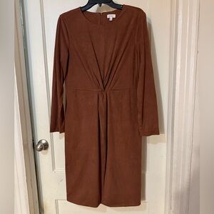 Nicole Miller Chocolate Long Sleeve Dress